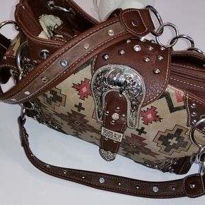 beautiful sierra western tribal print bag